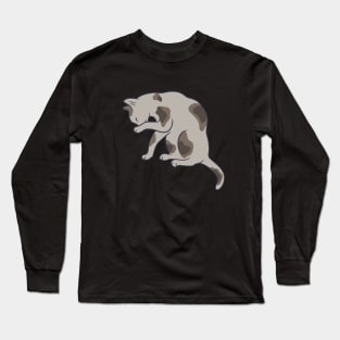 Keep it clean – this is all the cat mean (pose 4) Long Sleeve T-Shirt